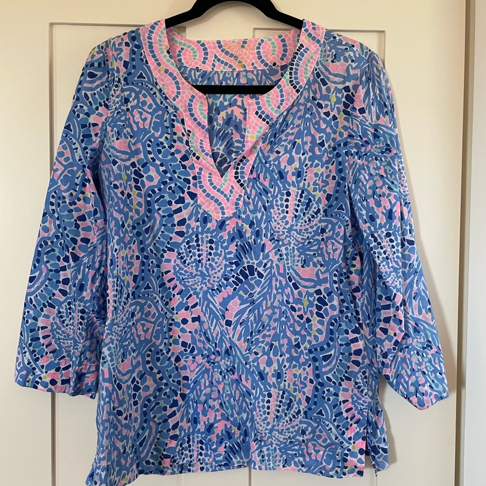 Vibrant blouse by Lilly Pulitzer